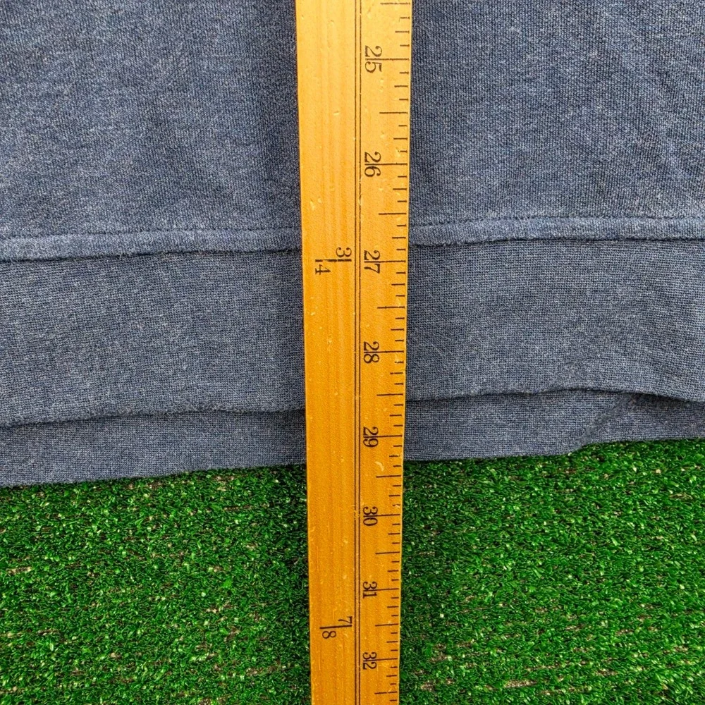Peter Millar Crown Sweater Mens XL Heather Blue Quarter Zip Pullover Golf Casual